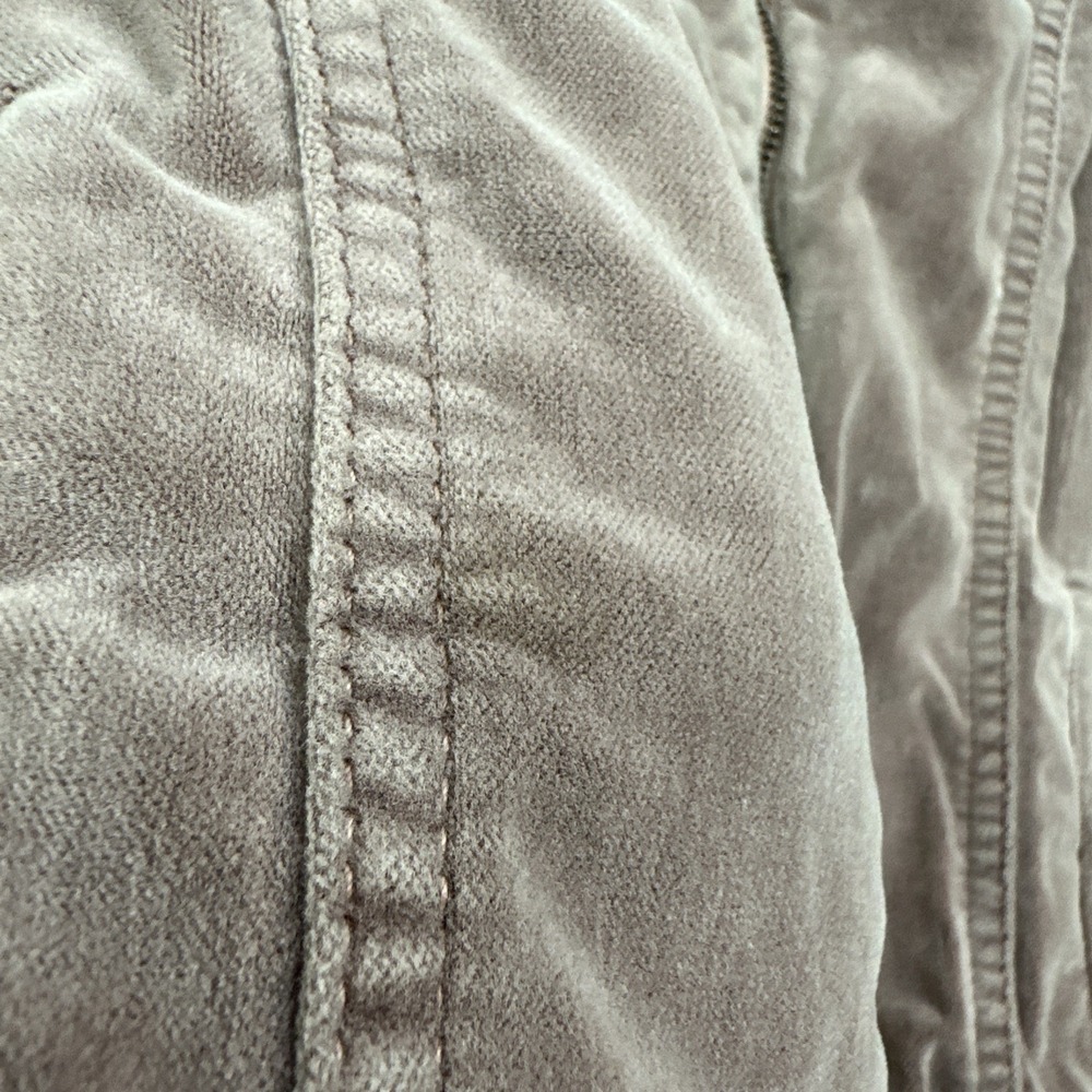 Marrakech Moto Velvet‎ Jacket Pink/Gray Collared Zip Pockets Size Medium - Picture 5 of 8